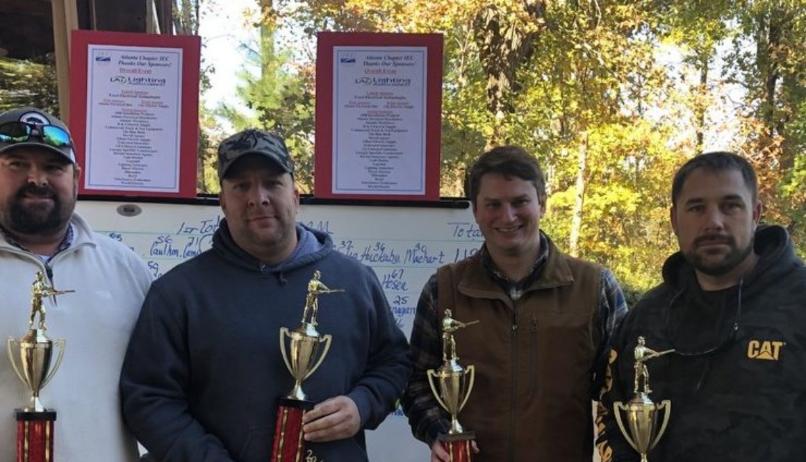 Trophy Winners at IEC's 2018 Sporting Clay Shooting Tournament